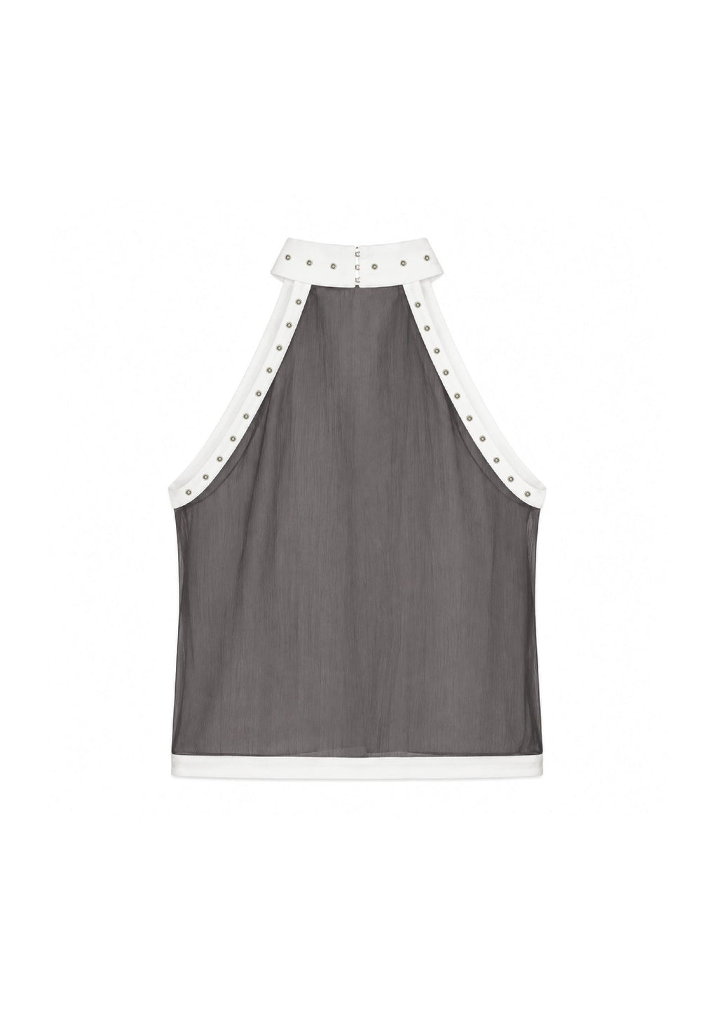 Haut en soie gris