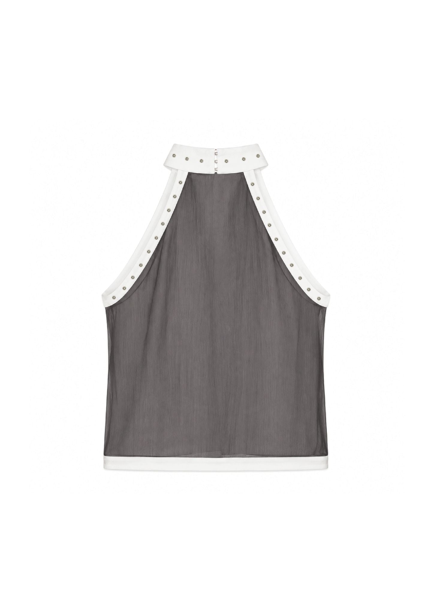 Haut en soie gris